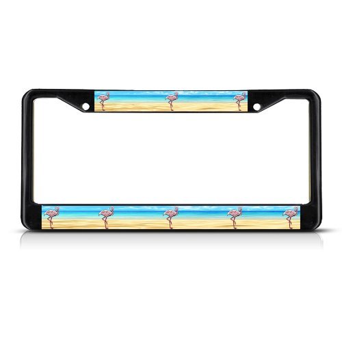 Flamingo License Plate Frame Tag Holder Cover