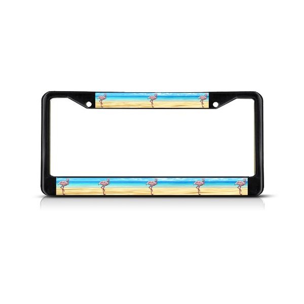 Flamingo License Plate Frame Tag Holder Cover
