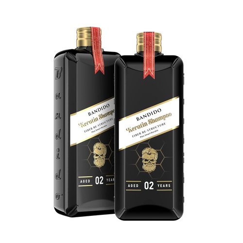 Bandido Keratin Shampoo | 2-Pack | Fiber Re-Structure Formula with Plex Smart Keratin | 350ml / 11.03oz