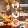 79PCS Thanksgiving Party Decorations Set Includes Pre-assembled GIVE THANKS Banner, Balloons, Paper Fans, Turkey Autumn Hanging Swirls, Honeycomb Centerpieces for Table, Thanksgiving Party Supplies