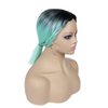 Quick Wig Mint Green Wig Short Straight Bob Wigs Ombre Wigs for Women and Girls Heat Resistant Colorful Wig Halloween Cosplay Party Synthetic Wig 14 Inches