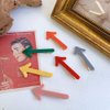 6 Pcs Colorful Arrow Shape Hair Barrettes Bobby Hair Pins Alligator Hair Clips Duckbill Hairpins