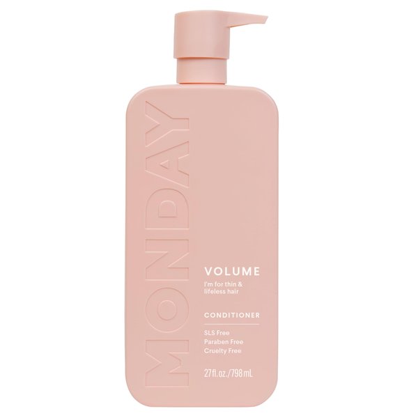 MONDAY HAIRCARE Volume Conditioner 27oz for Thin, Fine, and Oily Hair, Made from Coconut Oil, Ginger Extract, & Vitamin E, 100% Recyclable Bottles (354ml)