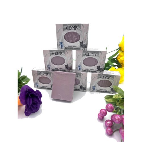 EDMIS (4 PIECES) Luxurious Made With Donkey Milk Organic Natural Soap Organic Bar Soap Set Naturals Organic Soap Bar Soap Handmade Organic Handmade Soap Chemical Free Bar Soap Natural Organic Soap