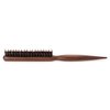 GranNaturals Boar & Nylon Bristle Styling Brush - Teasing Comb with Rat Tail Pick for Backcombing, Smoothing, Edge Control and Volume Creation