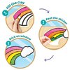 Imagimake Clay Stickers: Wonderland | No Mess Air Dry Foam Clay for Kids, 12 Clay Pouches, 8 Colors, 6 Unique DIY Stickers | Kids Craft Supplies, Travel Toys | Birthday Gifts for Kids Ages 3 4 5 6 7 8