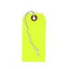 K-Kraft Gift Tags with String Options (#4 = 4.25 x 2.125 inches, PRE-Strung NEON Yellow)