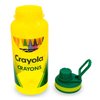 Silver Buffalo Crayola Crayon Box Retro-Style Twist Spout Plastic Water Bottle Jug and Sticker Set For Personalizing | Holds 32 Ounces