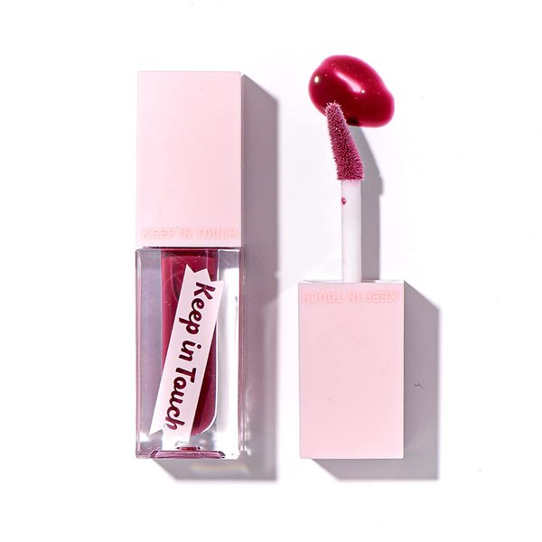 KEEPINTOUCH Jelly Plumper Tint (P04 Purple Rain) | Non-Sticky, Long-Lasting Lip Gloss | Vegan and Cruelty-Free Korean Lip Tint