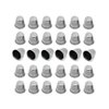LGEGE 30PCs Silver Toned Vintage DIY Crafts Metal Sewing Thimbles, Sewing Thimble (Size (Approx):19mm x 18mm)
