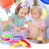 CHRORINE Happy Birthday Rubber Bracelets 12 Styles Silicone Wristbands for Classroom Birthday Party Favors 36 Pieces