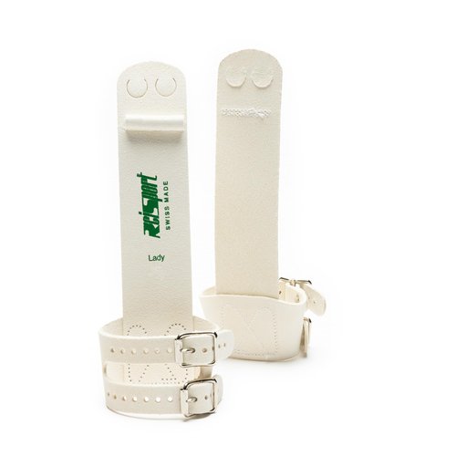 Reisport Women's Uneven Bar Double Buckle Gymnastics Grips - Durable Leather Hand Grips for Gymnastics Bars Women & Girls - Gymnastics Equipment & Accessories Advanced Gymnasts, Made in USA - X Small