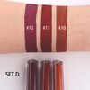 AMY'S DIARY 3Pcs Deep Dark Red Purple Plum Matte Liquid Lipstick Sets,Smudge Waterproof 24-hour Matte Lipstick dark Red Matte Lipstick Lip Stain Gloss Long Lasting (D#)