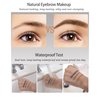 Eyebrow Powder Makeup Kit-3 Colors Eye Brow Powder Palette Long-Lasting Waterproof, Dark/light Brown Brow Filler, Fill & Sculpt Full Eyebrows for Women, With Mirror, Brow Brush & Razor-Set 02