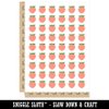 Plump Peach Solid Temporary Tattoo Water Resistant Fake Body Art Set Collection - 54 1" Tattoos (1 Sheet)