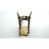 Generic Medium gold and bronze triangle metal filigree hair claw clip fine thin hair