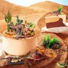 SIENON 32Pcs Desert Animal Figurines Set Model Trees Cactus Kit Desert Diorama Project with Camel Fennec Fox Rattlesnake Scorpion Lizard Reptile Toy Playset for Kids Birthday Cake Toppers Party Décor