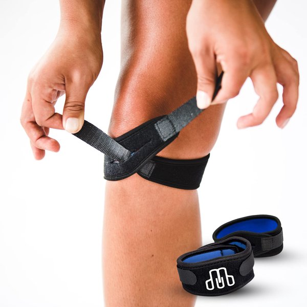 CROSSTRAP Stabilizing Patella Knee Strap | Knee Brace for Running, Cycling, Hiking, and Sports | Knee Pain Relief and Support, Knee Stabilizer Brace For Exercise