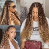 Human Braiding Hair 20 Inch Deep Wave Bulk P4/27 Human Hair for Braiding No Weft 2 Bundles 100g Curly Human Hair for Boho Braids 100% Unprocessed Brazilian Virgin Hair for Human Hair Extensions