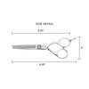 Cricket S2 T-30 Thinning Shears Professional Stylist Barber Hair Cutting Scissors, Removes Bulk, Convex Edge, Hand Polished Swedish Steel