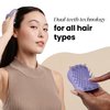 Tangle Teezer Scalp & Shampoo Hairbrush, to Exfoliate, Massage, and Cleanse, for All Hair Types, Lavender Lite Purple