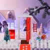 Christmas Fairy Door, Elf Door Christmas Magic Christmas Miniature Dollhouse Accessories Tiny Elf Kit Fairy Tale Decoration DIY Gift for Girls