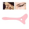 Pwshymi Eyebrow Pencil Stencil, Hollow Out Spoon Heart Shape Silicone Eyeshadow Stencil Aid Curvature Silicone Tool for Drawing Eye Shadow(Pink)