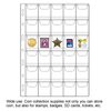 30-Pocket Coin Pages for Collectors, Standard 9-Hole Coin Collection Pages fit Most Binder, Coin Collecting Supplies, Coin Sleeves for Coin, Stamp, Badges etc (30 Pocket - 5 Sheets)