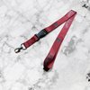 Desert Cactus Lafayette College Lanyard Leopards Car Keys ID Badge Holder Keychain Detachable Breakaway Snap Buckle (Red)