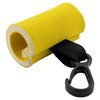 4 Yellow Clip-On Neoprene Sleeve Lip Balm Holster Lipstick Holder Mini Lighter Case Key Chains