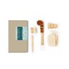 Plant-Based 6pcs Kitchen Brush Set by HELLO NATURE, Sustainable & Biodegradable Natural Fibre Bamboo Dish Brush,Bottle Brush,Pot Brush & 3 Natural Loofah Sponges, Zero-Waste,Plastic Free Kitchen Set
