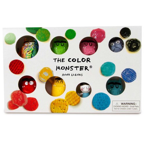 Color Monster & Nuna Figurine Set - Set of 8 Emotional Learning Toys for Kids 3+