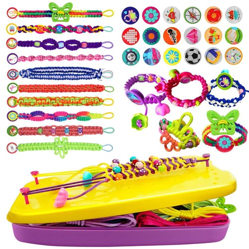 Hechify Friendship Bracelet Making Kit for Girls Arts and Crafts for Kids Age 8-12, Birthday Gifts Ideas for Girl Ages 7 8 9 10 11 12 Year Old - Popular Bracelets String Maker Craft Set
