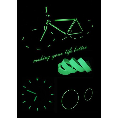 Marsway 1 Rolls Luminous Tape Sticker 10' Length x 0.8" Width Removable Waterproof Photoluminescent Glow in the Dark Safety Tape