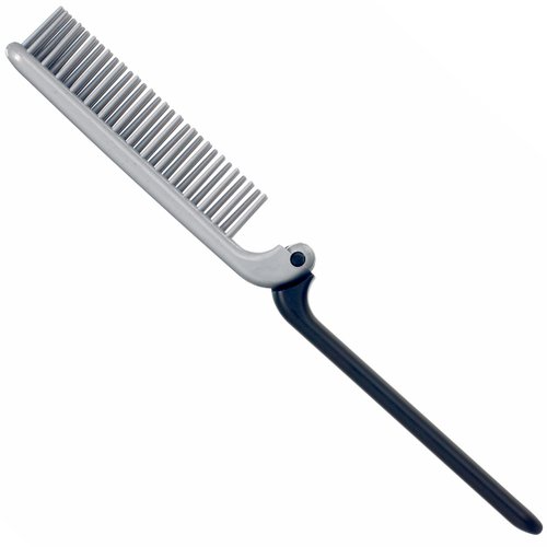 Kent KFM4 Anti-Static Hair Brush for Men - Folding Mini Hairbrush for Frizz-Free Styling and Daily Grooming, Made in England
