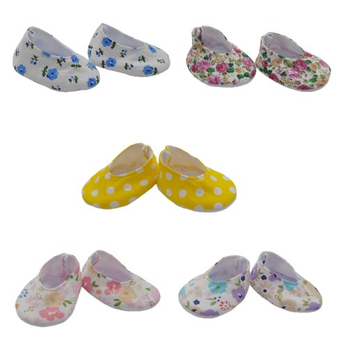 Xunwa Baby Doll Shoes for 15-16 Inch Alive Newborn Reborn Baby Dolls, Dolls Shoes for 16 Inch Realistic Soft Body Baby Dolls Girl