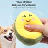 Jowxsx Dog Chew Toy, Avocado Squeaky Dog Toys, Tough & Chew Resistant, Creative Pet Toy, Soft Plush Avocado Shape Tooth Cleaning Dog Chew Toys for Puppy, Small, Middle, Big Dogs Yellow