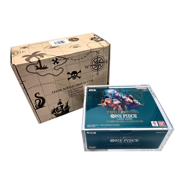 Premium Clear Acrylic Display Case for TCG One Piece Booster Box USA Version