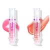 Grospe Lip Plumper, Lip Plumper Gloss with Chili Extract Ultra-Hydrating & Nourishing Smooth and Define Your Lips Naturally Glossy Finish Fuller Natural Lip Gloss for Women Girls (2PCS, #05#06)