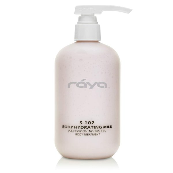 Raya Body Hydrating Milk 16 oz (S-102) | Hydrating, Moisturizing, and Restorative Body Lotion | Rich in Natural Oils, Butters, and Vitamins | Calms and Softens