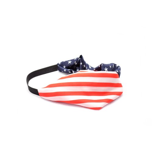 2PCS New American Flag Headband USA 4th of July Head wrap Fashion Elastic Hair Bands Bandana Turban Hair Accessories