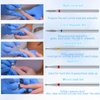 60 Pieces Diamond Nail Drill Bit Set Electric Cuticle Cleaner 3/32 Nail File Ceramic Nail Drill for Acrylic Manicure Pedicure Gel Nails Home Salon Use