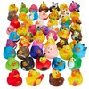 Playbees Assortment Rubber Duck Toy Duckies for Kids - 25 Pack - Sensory Play, Stress Relief, Stocking Stuffers, Bath Birthday Gifts Baby Showers Classroom Incentives, Summer Beach and Pool Activity