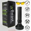 uvBeast Black Light UV Flashlight – High Power 100 LED with 30-feet Flood Effect – Professional Grade 385nm-395nm Best for Commercial/Domestic Use Works Even in Ambient Light - USA Stock – UK Design