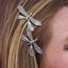 Iaceble Boho Dragongly Hair Clip Pins Dragongly Bobby Pin Minimalist Metal Hair Barrette Clip Silver Hair Pins Clip Dragonfly Sied Clip Hairpin Decorative Hair Accessories for Women and Girls