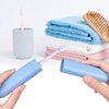Hooqict 4 Pack Toothbrush Travel Case, Portable Breathable Travel Toothbrush Holder for Traveling, Camping, Home, School, Business