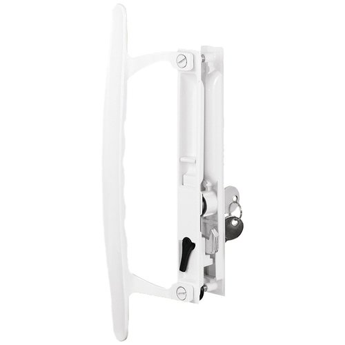 Prime-Line Products C 1197 Sliding Glass Door Handle Set, 6-5/8 in., Diecast, Hook Style, Flush (Single Pack)