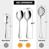 Hiware 8-Piece Serving Spoons Set - Includes 4 Serving Spoons and 4 Slotted Spoons, 18/8 Stainless Steel Buffet Serving Utensils - Mirror Polished, Dishwasher Safe, 8.6-Inch