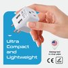 Ceptics India, Nepal, Bangladesh Travel Adapter Plug with Dual USB - Type D - Usa Input - Ultra Compact - Safe Grounded Perfect for Cell Phones, Laptops, Camera (CTU-10)
