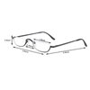 DBEFTLI Half Frame Reading Glasses - Half Moon Readers with Spring Hinge for Women Men (2 PCS in Pouch) 3.00